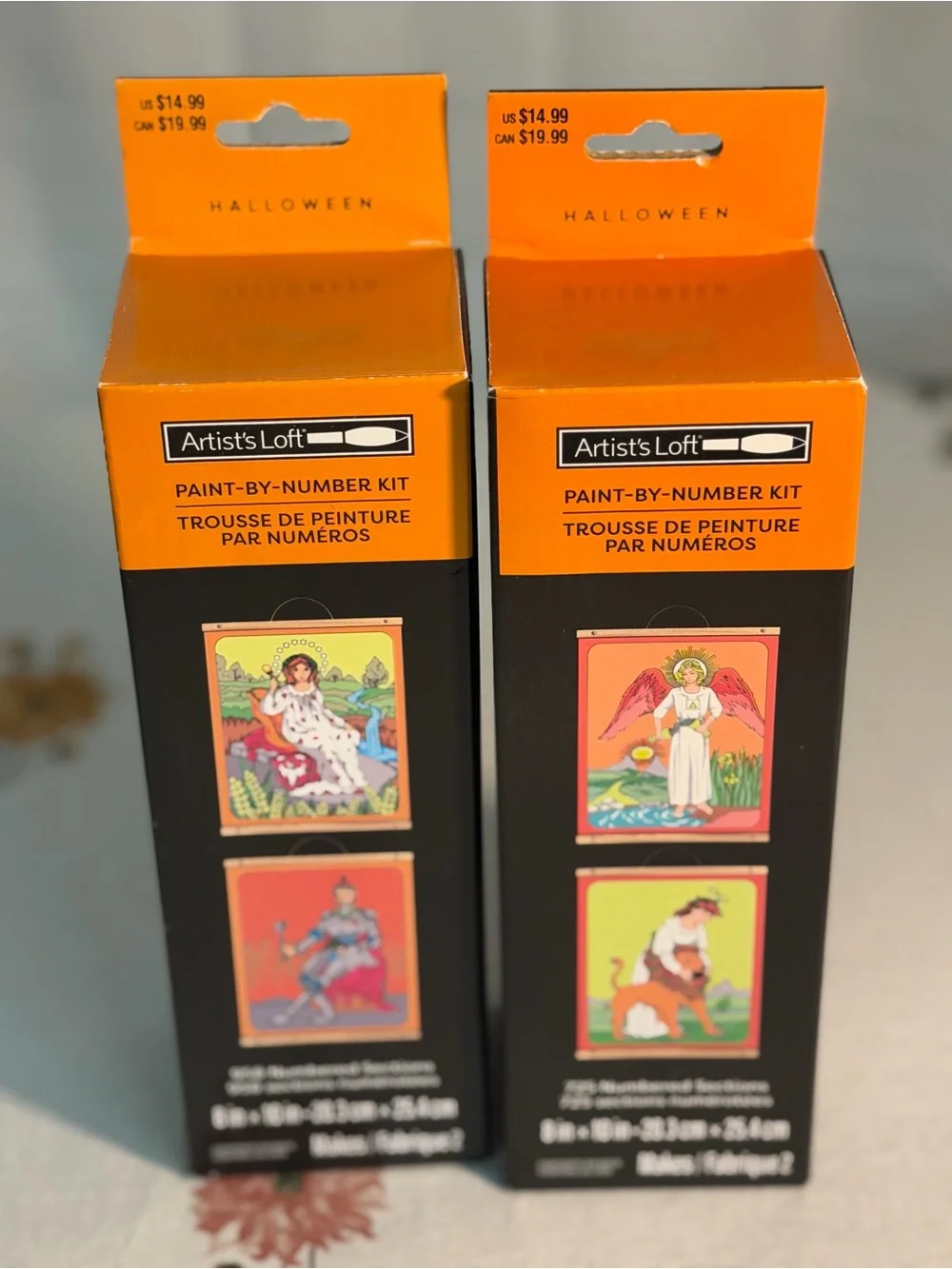 New In Box Set of 2 Artist’s Loft Tarot Paint by Number Kits Halloween
